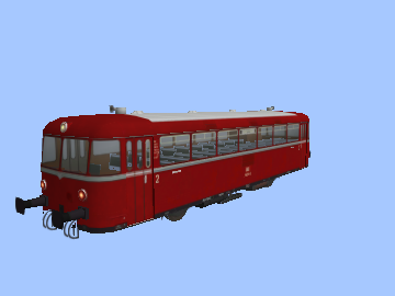 Variante 2.1 (798, Schienenbus-Triebwagen 798, rot)