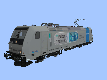 Variante 3.1 (185, F140 AC2 (Variante DAH), Railpool 185 680 mit Werbung FH Aachen, grau/blau)